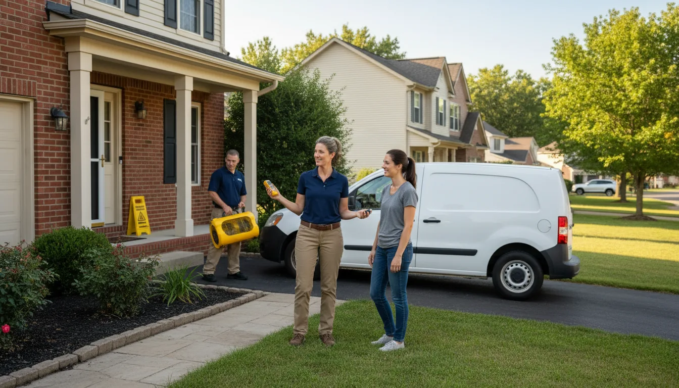 Water restoration image for Dehumidification And Cleanup Services in Lakota, ND